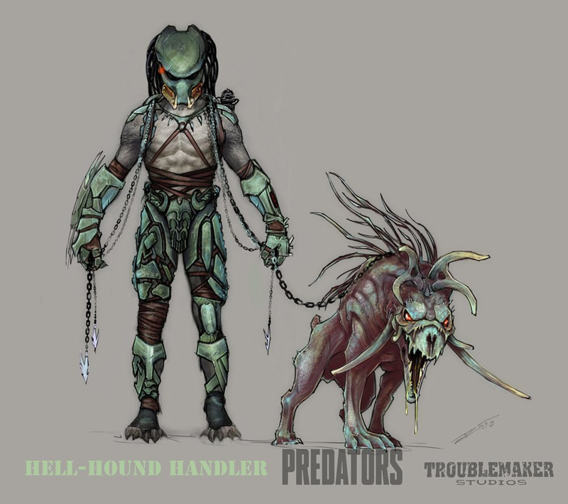 Illustration for article titled Predators concept art will cut you without missing a step